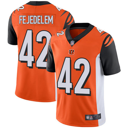Cincinnati Bengals Limited Orange Men Clayton Fejedelem Alternate Jersey NFL Footballl #42 Vapor Untouchable->youth nfl jersey->Youth Jersey